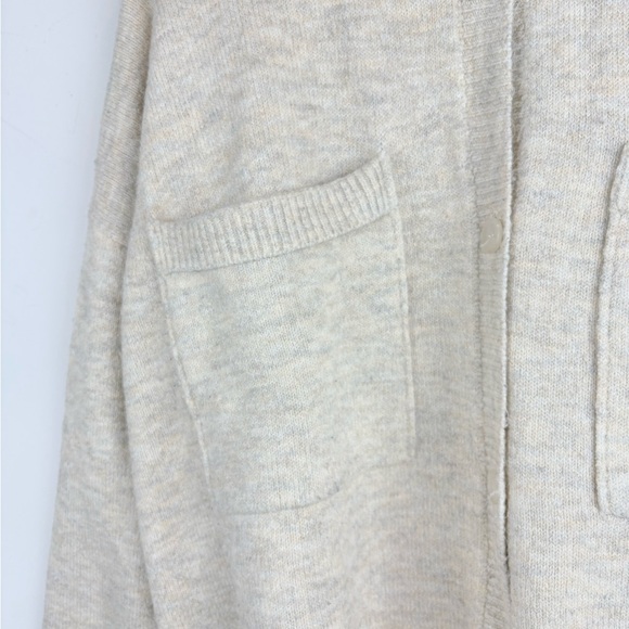 Grade & Gather Women’s Beige Oversized Cardigan Sweater Pockets Minimalist S / M - Picture 3 of 10